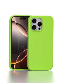 Skin-Friendly Liquid Silicone Phone Case - Ultra Thin, Anti-Slip & Plush Lined For Shockproof - 13 Colors Fits Phone 11/12/13/14/15/16/17All Models - 綠色 - 查看 25