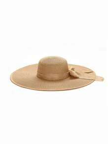 1 Stück Damen Mode Accessoire Schleife Dekor Sommer Strohhut
