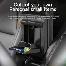Magnetic Center Console Hidden Storage Box For /Y Juniper  Armrest Hidden Organizer Hidden Storage Box Accessory