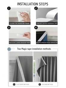 1 rèm cửa móc và vòng tự dính trơn, không cần khoan lắp đặt, thích hợp cho cửa ra vào, nhà bếp, phòng khách, phòng ngủ, chống bụi, chống tia cực tím, dễ lắp đặt, sử dụng quanh năm - trắng - Xem 11