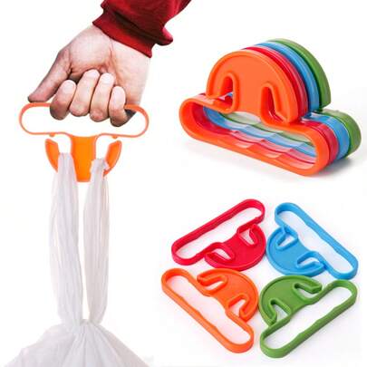 Bộ 10 món dụng cụ nâng túi, giá đỡ túi mua sắm, tiện lợi và rảnh tay, dùng để mang đồ tạp hóa.