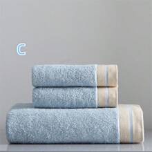1 juego de toallas: 1 toalla de baño de 100g, 1 toalla de playa de 400g, suaves y absorbentes, de secado rápido, adecuadas para el hogar, el baño y la playa, vuelta al colegio