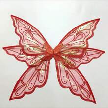 Alas de mariposa metálicas doradas de hada ángel para adultos, sesión de fotos, juegos al aire libre, decoración de fiestas de disfraces, adecuadas para mascaradas, cumpleaños, fiestas de celebración y Halloween