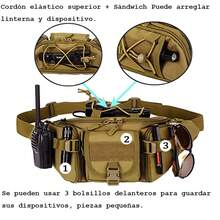 Cangurera Tactica Militar Multifunción Al Aire Libre - Negro - Ver 3