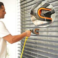 Electric Blind Cleaning Brush, C&Z Slat Cleaner Tool with Ergonomic Handle, Blind Cleaning Pliers for Outdoor Blinds - C Brush & Z Brush, Efficient