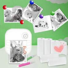 5/10/20 Rolki papieru, używane do natychmiastowego drukowania zdjęć z aparatów fotograficznych dzieci, odpowiednie do aparatów fotograficznych do natychmiastowego drukowania zdjęć dzieci, rejestrujące moment drukowania. Dzień Dziecka, środek lata, sezon szkolny