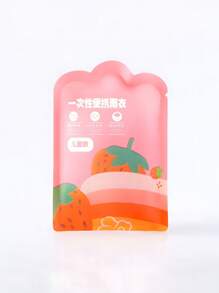 6pcs/1pc Children's Cartoon Creative Style Pocket Raincoat Set, Portable Long Thick Raincoat, Transparent And Portable Travel Outdoor Mountaineering Waterproof, Children's Camping And Hiking Accessories, Is An Ideal Choice For Giving Gifts To Children