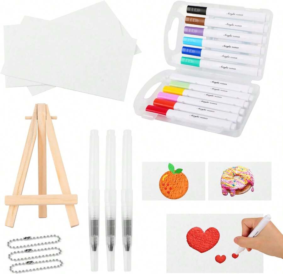 Magic Foam Texture Painting Kit Magic Puffy Paint 3D Magical Foam Painting DIY Bubble Drawing Pens Art Supplies(12 Colors) - Easels+Drawing Boards - View 1