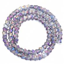 1 Strang mit ca. 85 elektroplattierte Glasschmetterlings-Perlen, multi-Stile und Farben, modisch, handgefertigtes DIY Perlenfädeln für Armband, Halskette, Ohrringe, Schmuckherstellung, Anhänger, Dekorationen, Großhandelsperlen