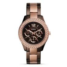 Fossil Fossil Ladies Quartz Stainless Steel Three-Hand Watch, Stainless Steel Dial/Crystal Lens ES4079/ES3590/ES3588/ES3589