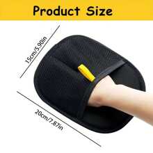 1/2pcs Reusable Pet Grooming Gloves, Lint Brush And Remover For Dog And Cat, Pet Hair Removal Brush And Roller, Pet Cleaning And Grooming Supplies (1 Piece, 2 Pieces)
