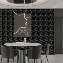 Aadesh 3D Lightweight PVC Wall Paneling, (Free Roll Of Installation Tape), For Interior Wall Decoration, Geometric Texture Patterns, For Living Room, Lobby, Bedroom, Hotel, Office, Game Room, TV Backdrop, Etc., Size 11.8 X 11.8 Inches