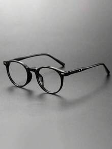 Top Brand Classics Style Hand-Made Round Acetate Glasses For Men Women Retro Optical Eyeglasses Frame Men Accessories