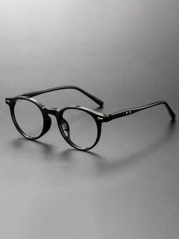 Top Brand Classics Hand-Made Round Acetate Glasses For Men Women Retro Optical Eyeglasses Frame Men Accessories