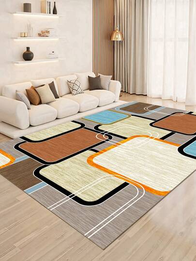 简约时尚室内装饰地毯，新款短毛绒珍珠绒材质室内地毯，客厅地毯，沙发地毯，卧室地毯，防滑床边地毯，餐厅厨房地毯，办公椅垫，入口垫，户外野餐垫，户外露营毯