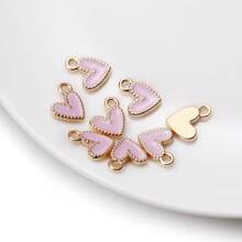 30 Piezas de Colgantes de Corazón de Metal Multicolor, Charms de Corazón Esmaltados de Aleación Miniatura para Hacer Collares, Pulseras, Manualidades DIY, Accesorios de Joyería, Suministros para el Día de los Enamorados