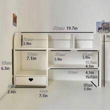 1 kệ để đồ để bàn nhiều tầng, giá đựng mỹ phẩm trang điểm, kệ hai lớp dung tích lớn - Nhiều màu - Xem 13