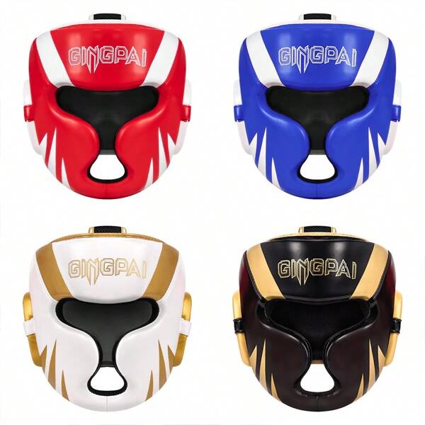 GINGPAI Kopfschutz für Jungen und Mädchen, Schutzhelm für Kickboxen, Muay Thai, Taekwondo, Erwachsenen-Trainingsausrüstung