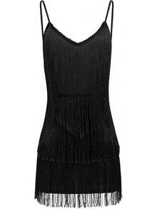 Women's Flapper Dress 1920s Gatsby Vintage Fringe Cocktail Party Dresses Halter Backless Tassels Latin Dance Dress Hoodies Hoodie Fall Clothes For Women Lounge Sets For Women Halloween Costumes Plus Size