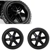 2 Pack Replacement Shopping Cart Wheels 5 Inch Dia Rubber Foam Repair Wheels For Grocery Carts Folding Rolling Bags Bowling Ball Laundry Trolley Dolly Garbage Trash Can Travel Must Have Daily Pick - 黑色 - 查看 3