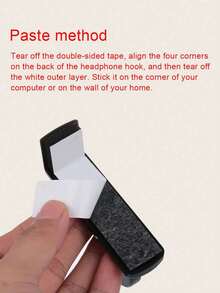 2Pcs Headphone Stand Hook Hanger, Suitable For PC Over-Ear Headphones, Monitor, Desk, Wall Game Storage Rack, Compact & Sturdy Headset Holder That Not Only Provides Firm Support But Also Saves Space - Multicolor - View 7