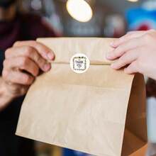 500pcs Assorted Floral "Thank You" English Text Stickers, 48 Patterns, 1-Inch Round Labels For Scrapbooking, Cards, Envelopes, Gift Wrapping, Suitable For Daily And Holiday Parties, PVC Waterproof Stickers