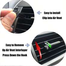 1pc Car Air Vent Phone Holder With Storage Bag - Convenient Air Vent Mount, Secure Phone Holder, Large Capacity Storage Pouch, Car Coin Organizer, Multi-Functional Organizer Bag With Sturdy Hook - Multicolor - View 5