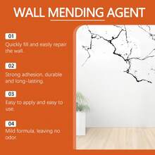 1套墙面修补膏，钉孔修补，剥落，开裂，钉孔，墙洞墙面修补膏，白色家用腻子膏，防霉无味墙面修补膏 - 多款式 - 查看 9
