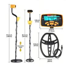 Outdoor Handheld Smart Metal Detector, High Precision Underground Metal Detector For Gold Treasure Hunting, Waterproof Beach Portable