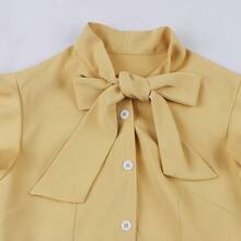 Women Vintage Cocktail Swing Dress, Midi Evening Dress, Rockabilly 50s 60s 1950shalloween - 黃帽 - 查看 3