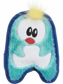 Outward Hound Durablez Minis Stuffing-Squeaky Plush Dog Toy Puppies & Small Dogs - Interactive, Soft Yet, No Mess, Jumbo Squeaker, Long-Lasting, Dog - 藍企鵝 - 查看 12