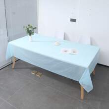 5/8pcs- Plastic Tablecloths For Rectangle Tables, Light Green Disposable Tablecloth, Waterproof Sage Green Table Cover For Birthday Bridal Wedding Baby Shower Party Decorations