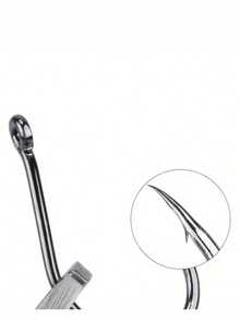 100/200/300/400/500pcs High Carbon Steel Fishing Hooks, Sharp Barbed Single Hooks With Eye, Black - Durable & Reliable For Anglers, Includes Storage Box, Fish Hooks