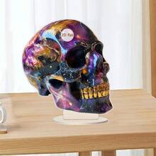 Halloween Skull Decor 2D Flat Acrylic Skeleton Head Decorations Tabletop Ornaments For Home Holiday Party