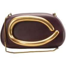 Women's PU Leather Handbag With Metal Handle, Fashionable Compact Commuter Wallet, Casual Handbag - Màu Đỏ Sâu - Xem 4