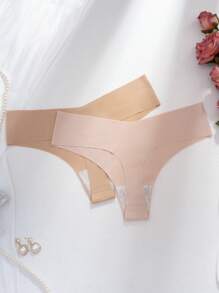 5 sztuk damskich bezszwowych niewidocznych seksownych wygodnych majtek typu T, szybkoschnące sportowe stringi