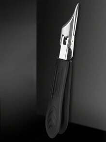 Modern Stainless Steel Toenail Clipper, 25° Angled Blades - Splash Resistant Design For Thick/Ingrown Nails, Ergonomic Non-Slip Handle, Black And Green (Holiday Green Handle) - Foot Care Tool