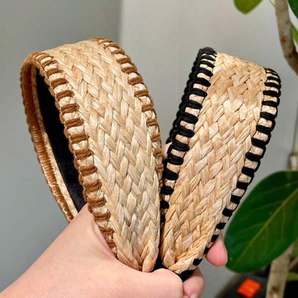 1pc Geometric Pattern Casual Bohemian Party Cute Street Elegant Boho Headband, Versatile Fashion Hair Accessory, Suitable For Beach, Graduation And Back To School, Summer Holiday, Beach Accessoires ,Hair Accessories