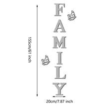 Family Wall Decor Letter Signs Acrylic Mirror Wall Stickers Decorations For Living Room Bedroom Home Decor Wall Decals