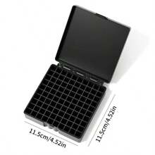 100 Compartment Ammo Box - Heavy-Duty PP Magazine, Secure Snap-Lock Lid, Clear Organization For 9mm,..223,.45 Caliber - Ammo Case - Hunting, Shooting Sports, Gun Range Storage