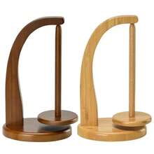 Soporte de hilo de madera, herramientas de tejer giratorias, soporte de hilo de ganchillo, carrete de hilo magnético giratorio, bobinadora de bolas de lana, Spinner de rotación - Estilo A - Ver 1