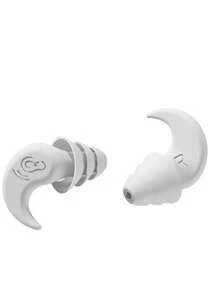 2 PCS White Noise-Proof Silicone Ear Plugs Waterproof Swimming Ear Plugs For Sleeping Diving Surfing Soft And Comfortable Ear Protection For