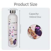 1pc 33OZ Plastic Water Bottle With Metal Cap, Fashion Design, Multiple Patterns Available Including 3D Patterns, Portable And Durable, Suitable For School, Camping, Sports, Fitness, Parties, Travel, Holiday Gifts And More