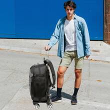 Wheeled Travel Bag For Teenagers Traveling For Business Purposes Kids Roller Backpack For Boys Children's Luggage With Wheels School Bag Wheeled Backpack Bag For School School Accessories School Stuff