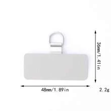 Parche de cordón universal para teléfono, accesorios de correa delgada de metal para teléfono, parche de cordón para teléfono de 0.4 mm