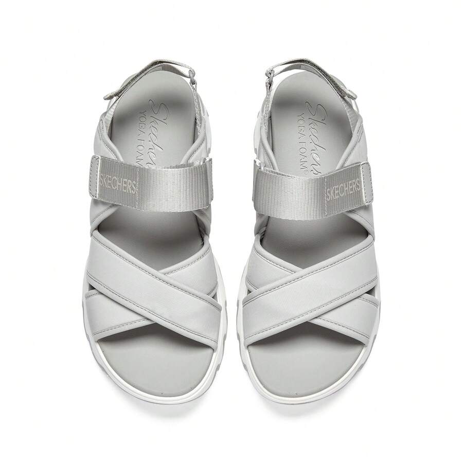 Skechers Sandalias ligeras y duraderas de moda para mujer, calzado casual y transpirable para la playa 119710, primavera/verano - Gris - Ver 1