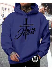 Unisex Sweatshirt Cold Weather Blouse Men's And Women's Sweatshirt With Hood And Pocket Casual Fashion Streetwear Flannel - 深灰色 - 查看 2