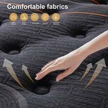 M R H Labor Day Mattress! 10in/12in/14in Hybrid Mattress - Twin/Full/Queen/King Size, Gel Memory Foam & Pocket Springs For Motion Isolation, CertiPUR-US Certified. Medium Soft Support With Breathable Cooling, Pressure Relief For Back Pain. Hypoallergenic, Bed-In-A-Box & Easy Setup." - 14英吋 - 查看 10