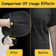 1/2pcs Reusable Pet Grooming Gloves, Lint Brush And Remover For Dog And Cat, Pet Hair Removal Brush And Roller, Pet Cleaning And Grooming Supplies (1 Piece, 2 Pieces)