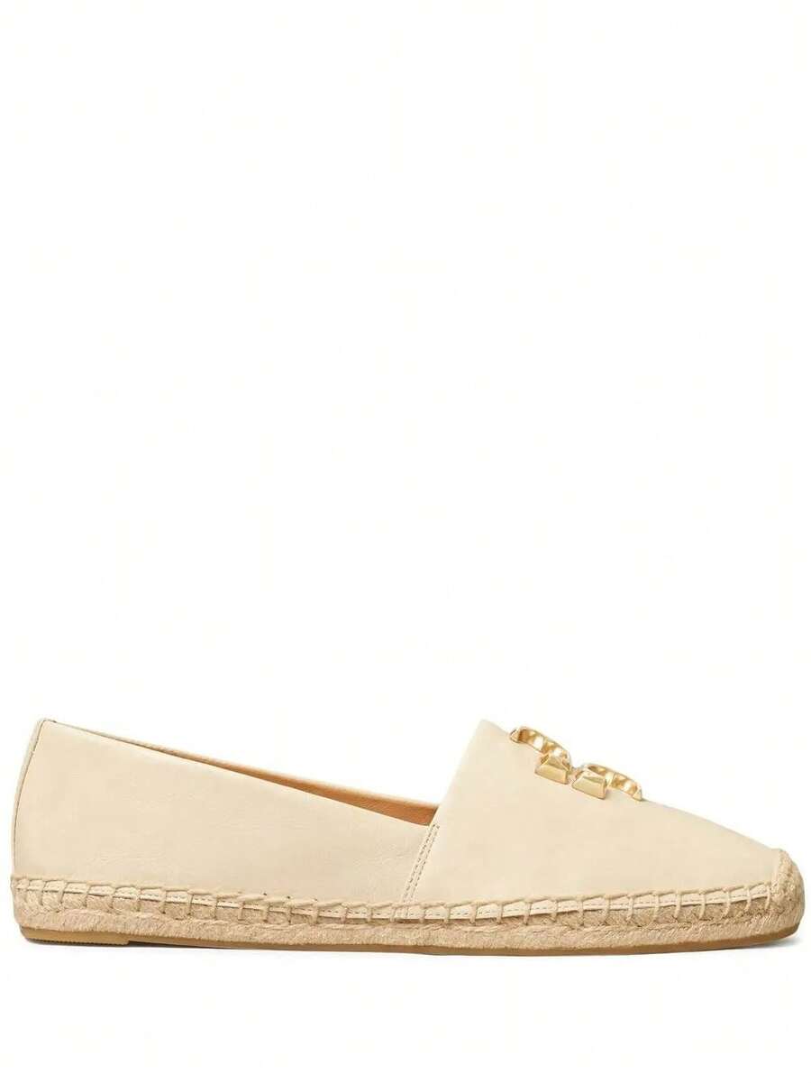 Tory Burch - Women Eleanor Espadrille Flat - 122 NEW CREAM / GOLD - View 1